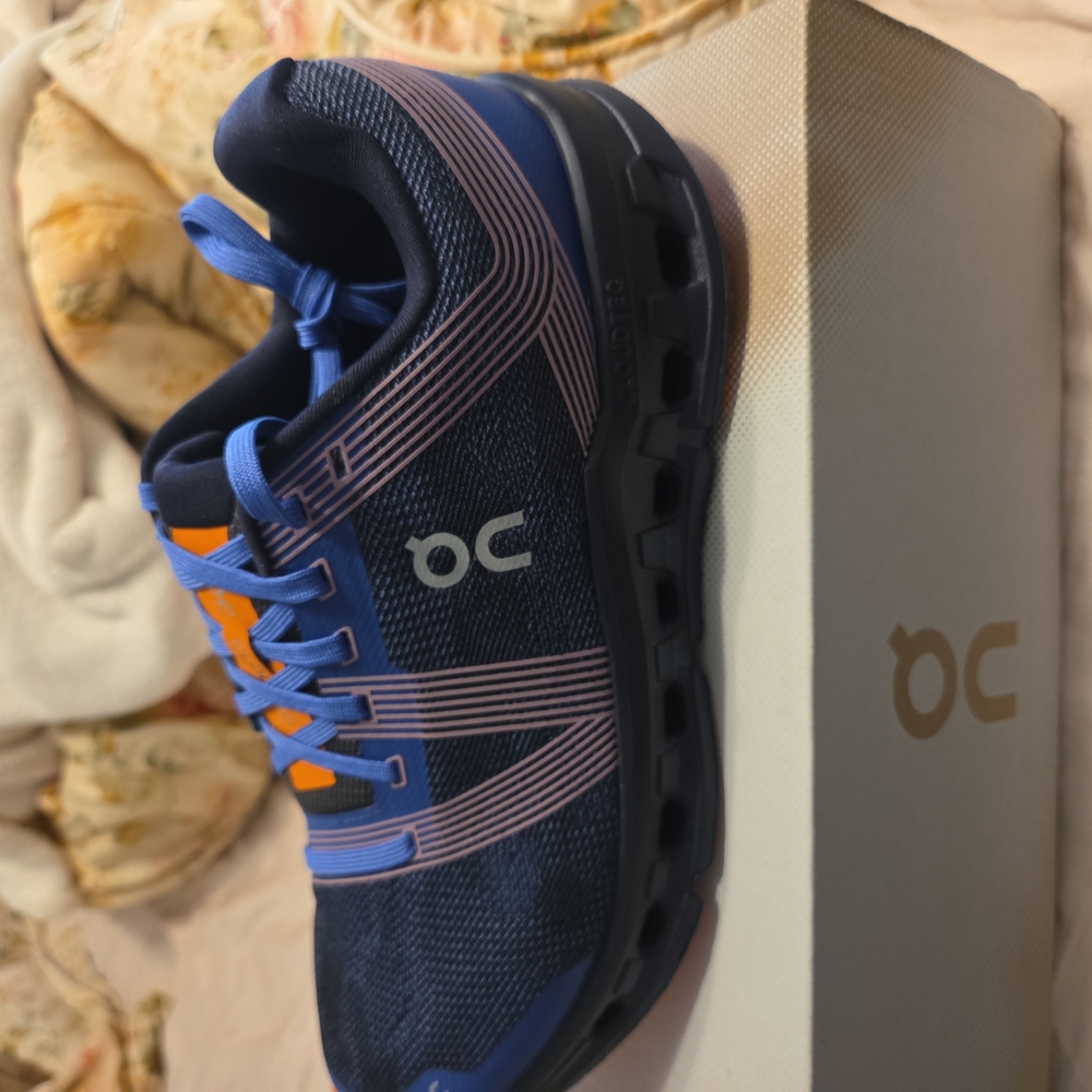 Adult Running Shoes - Blue and Orange...cloud!